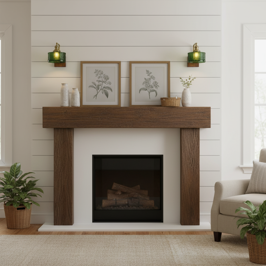 Vintage Textured Glass Wall Lamp