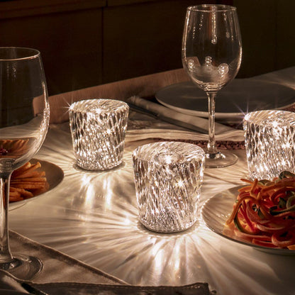 Crystal Diamond Table Lamp (Built-in Battery)