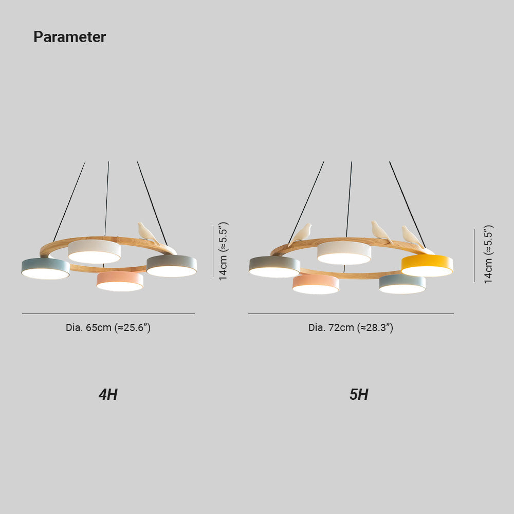 Nature Inspired Bird Chandelier
