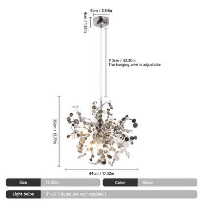 Flora Metallic Chandelier