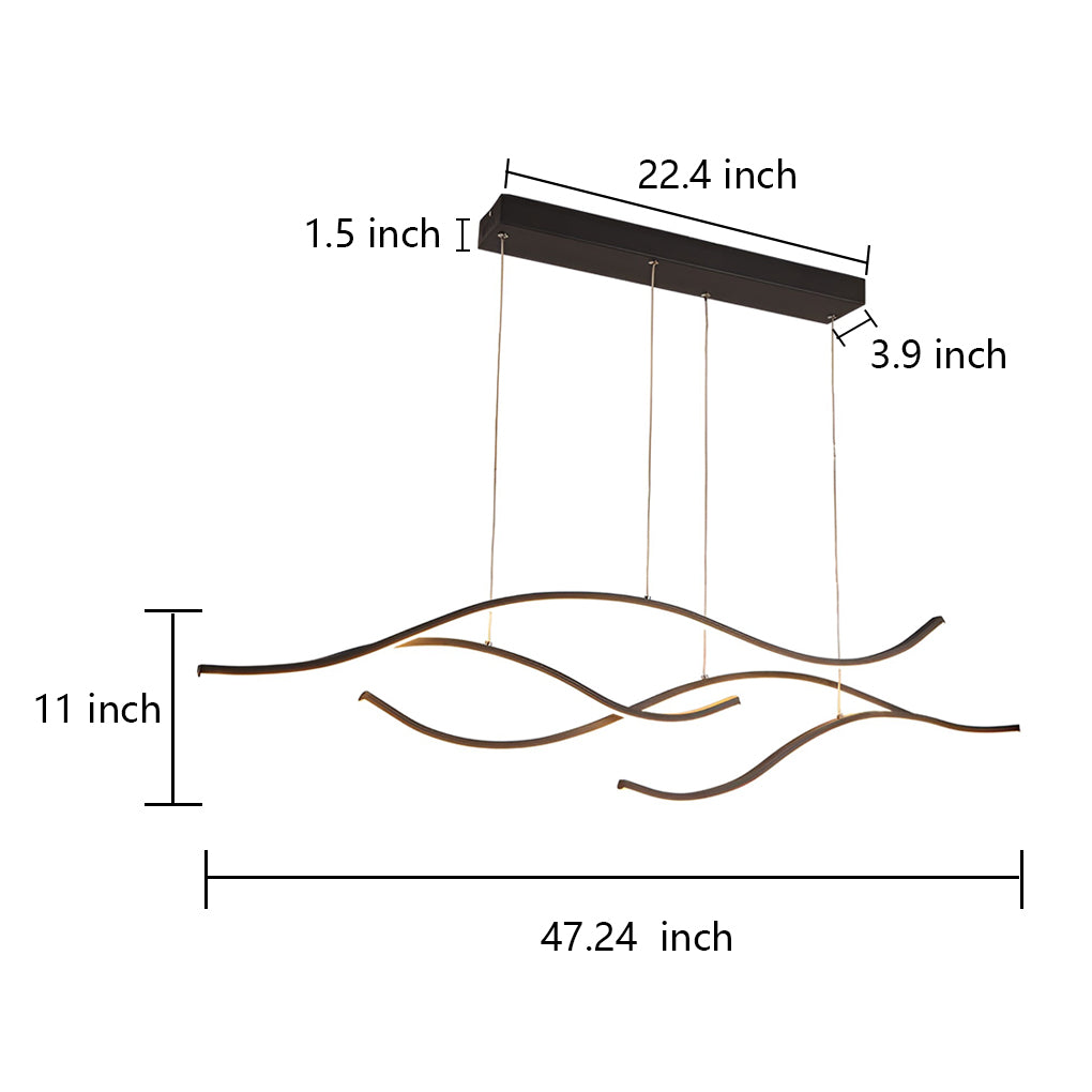 Waveform LED Ceiling Light