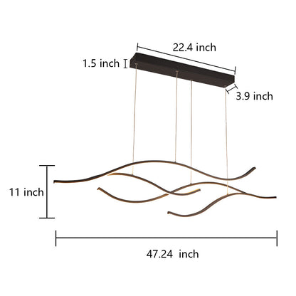 Waveform LED Ceiling Light