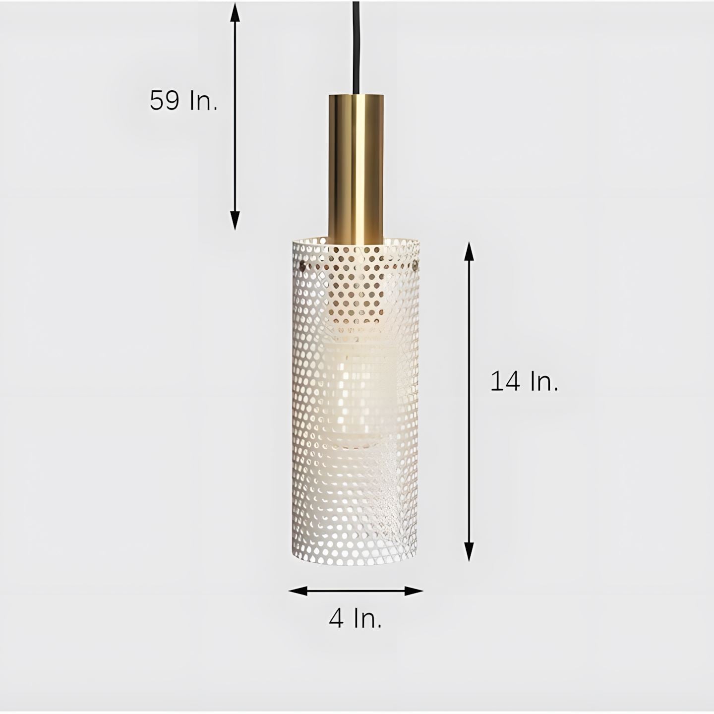 Mesh Cylinder Pendant Light