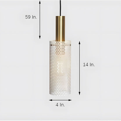 Mesh Cylinder Pendant Light