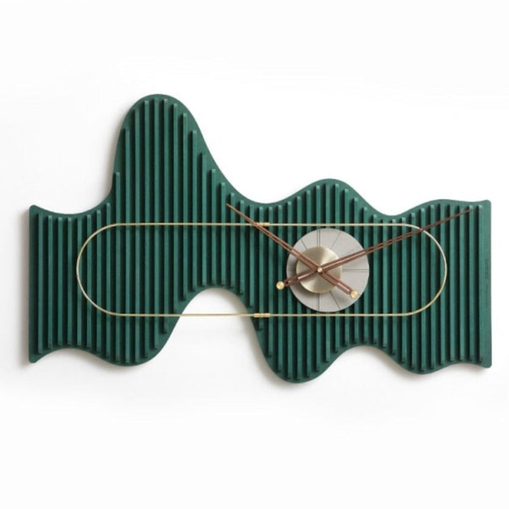 Wavy Wooden Wall Clock