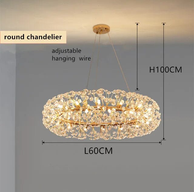 Crystal Burst Chandelier