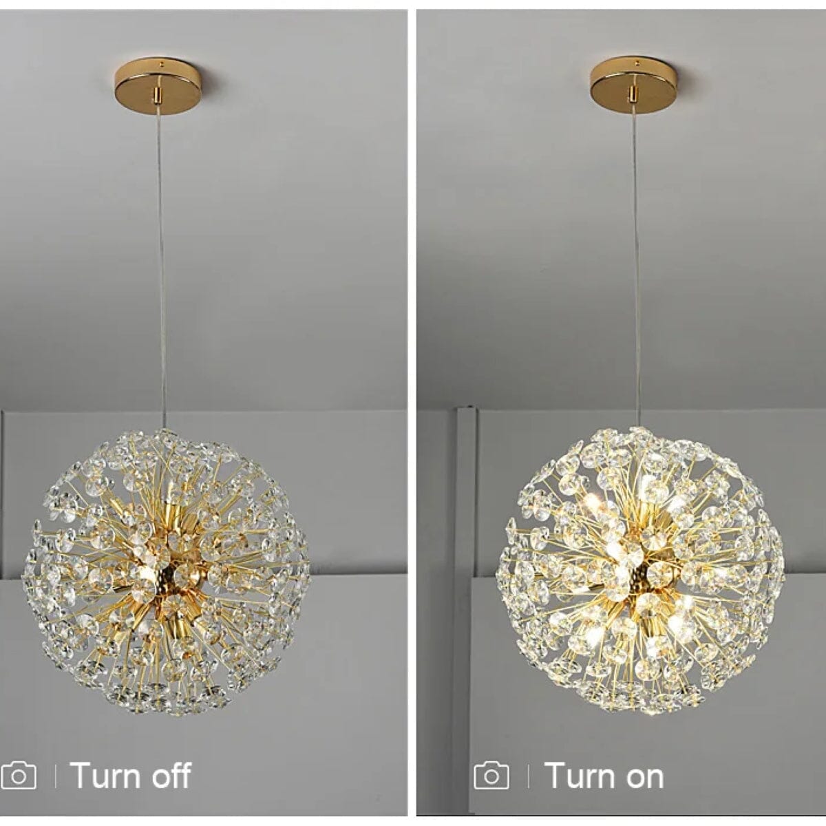 Crystal Burst Chandelier