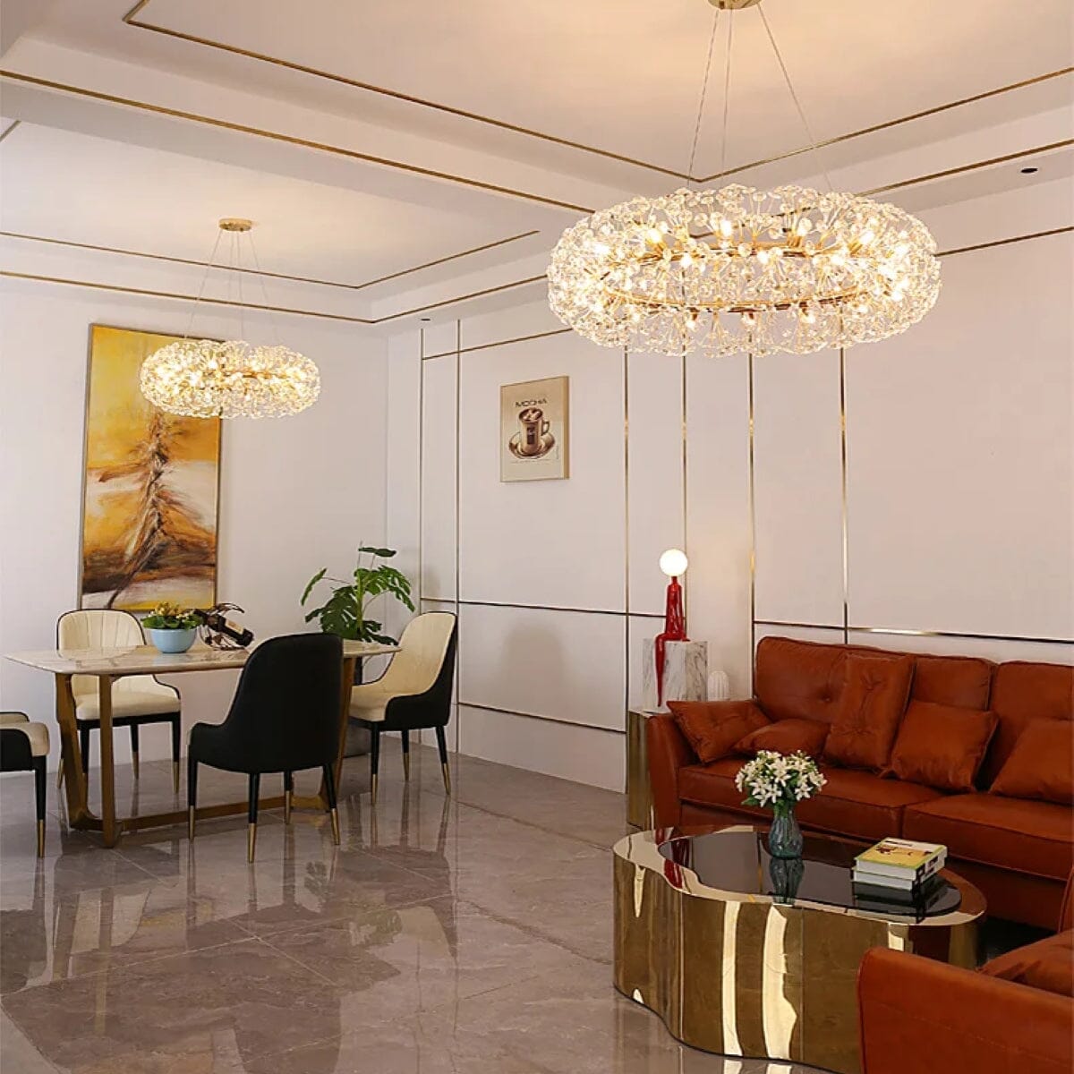 Crystal Burst Chandelier