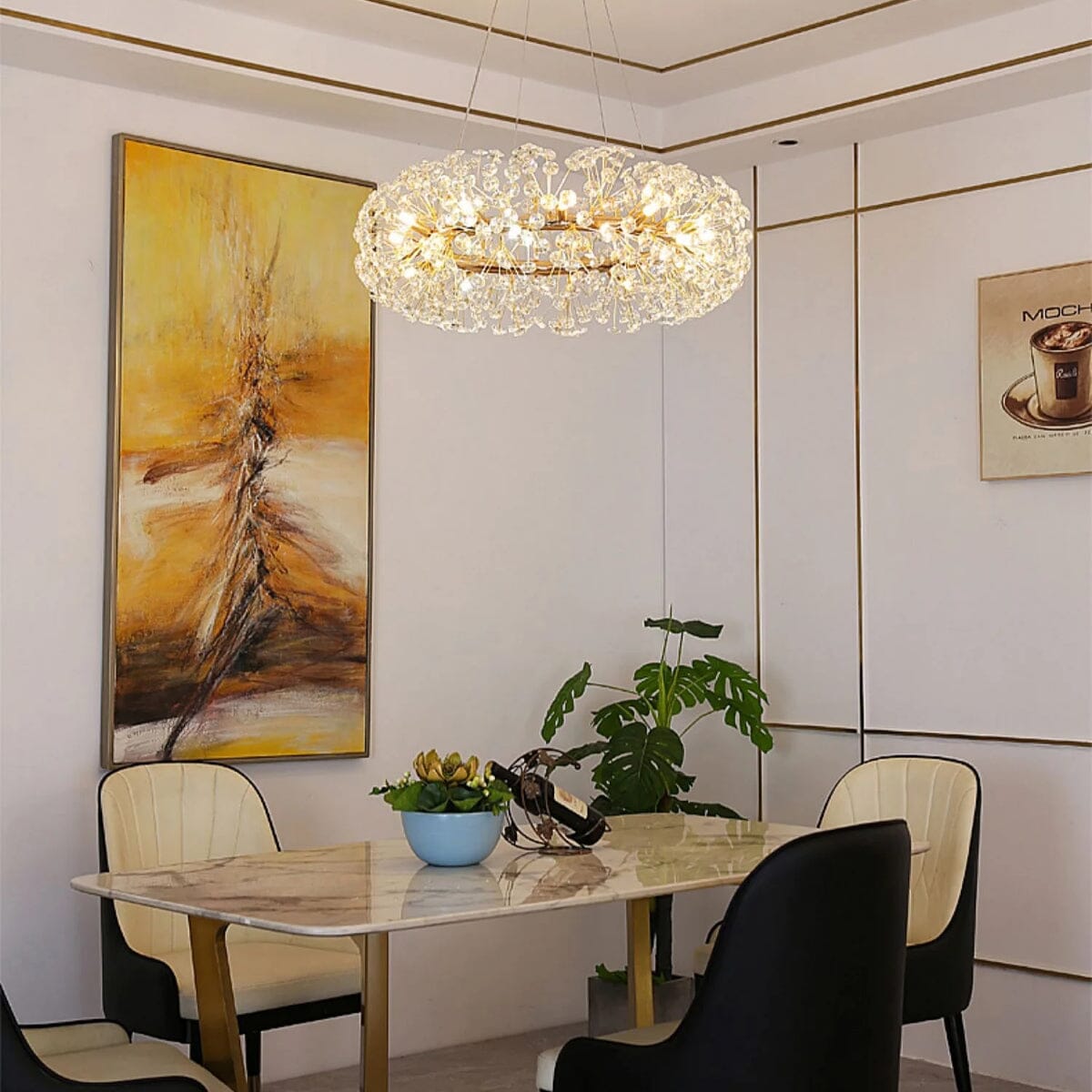 Crystal Burst Chandelier