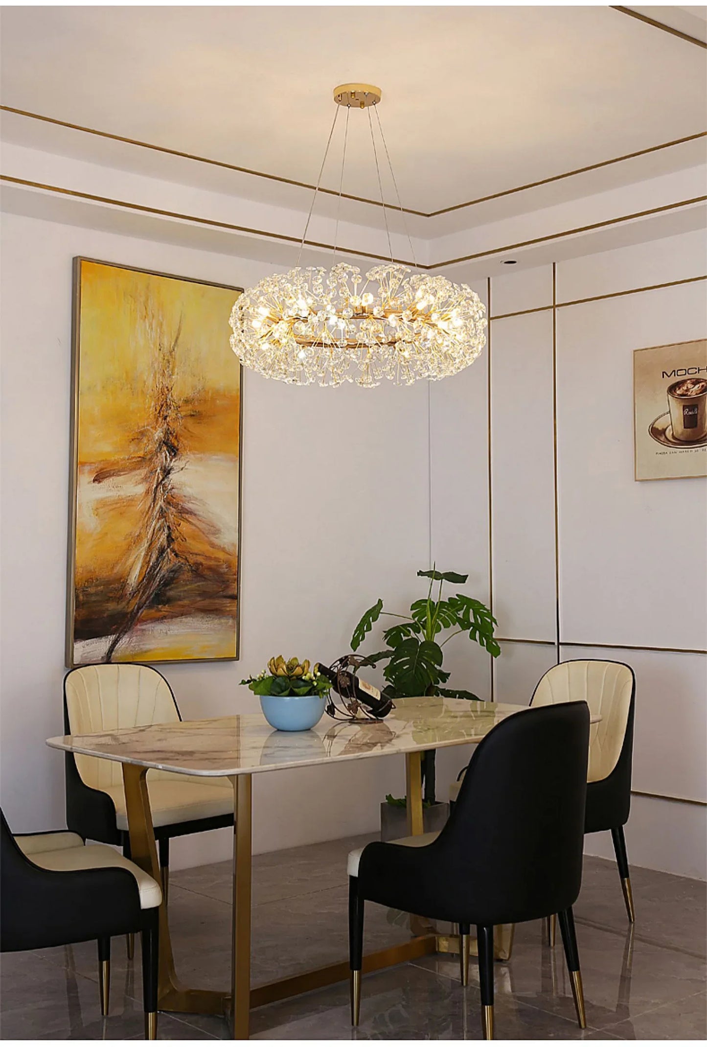 Crystal Burst Chandelier