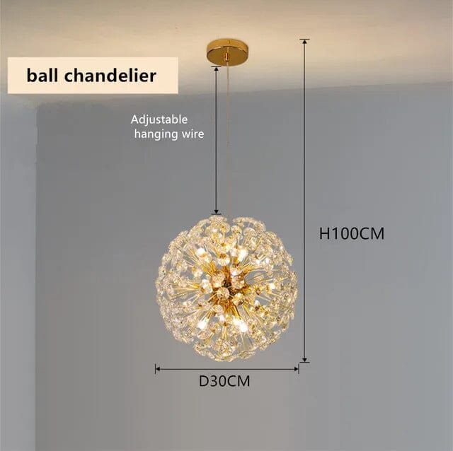 Crystal Burst Chandelier