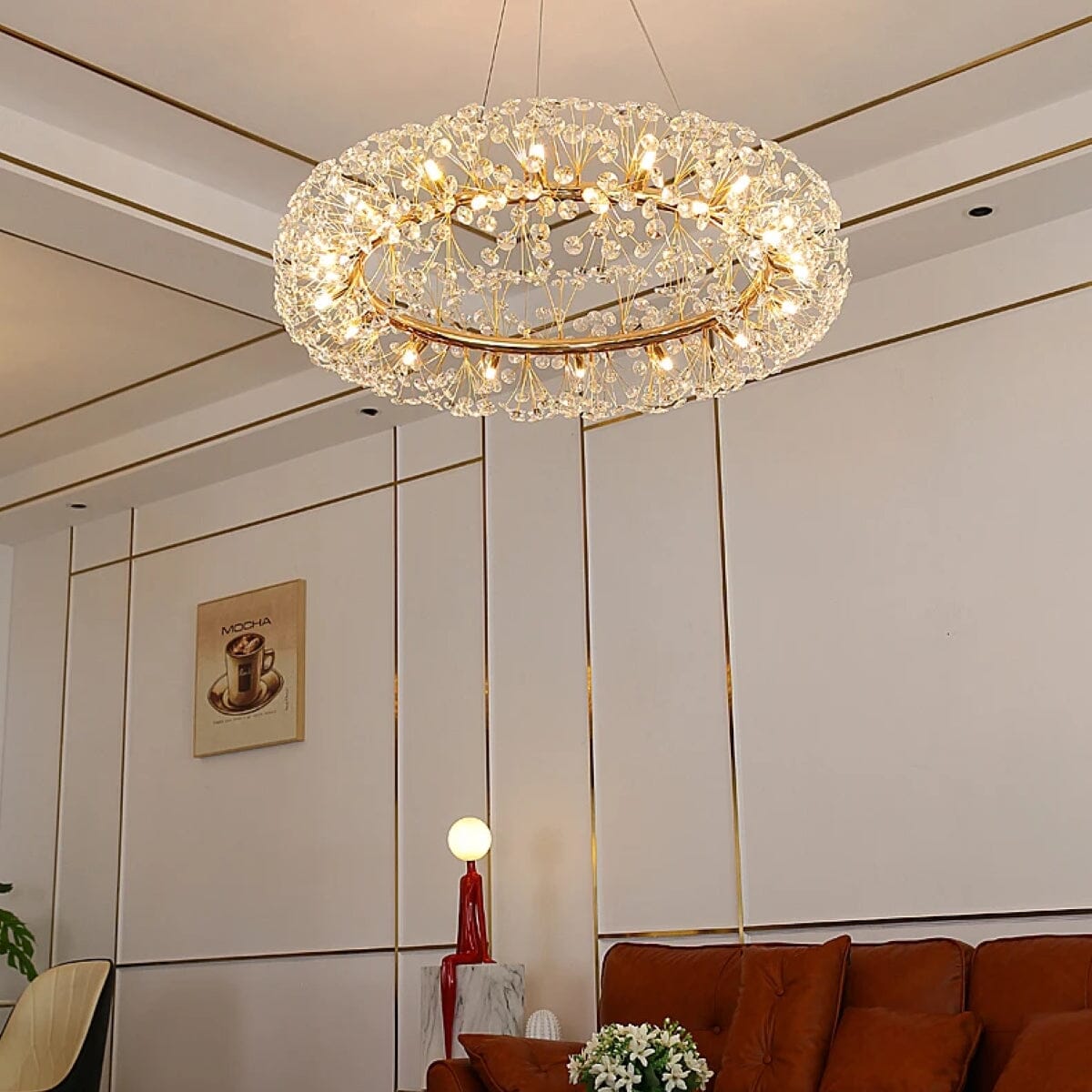 Crystal Burst Chandelier