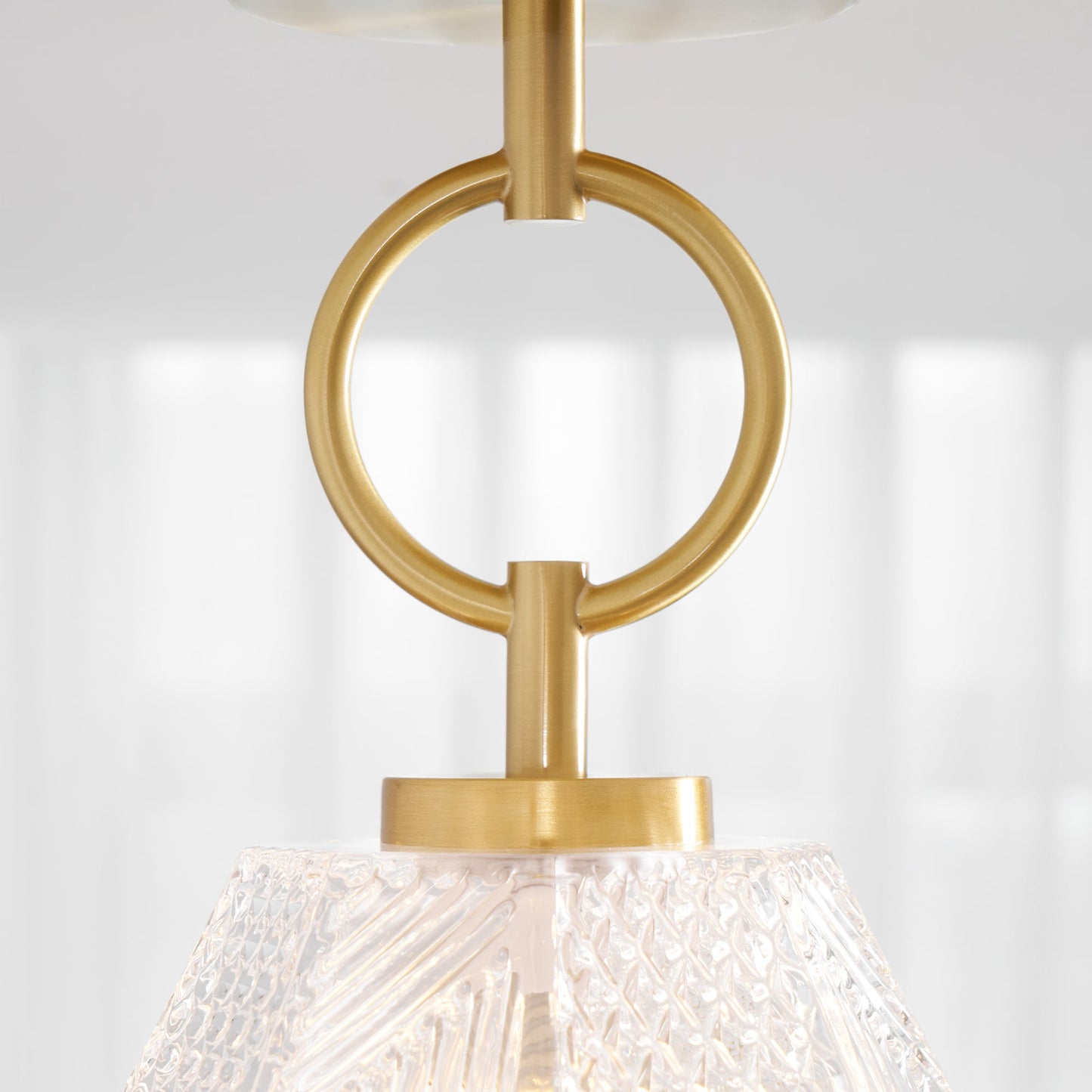 Art Deco Diamond Glass Ceiling Light