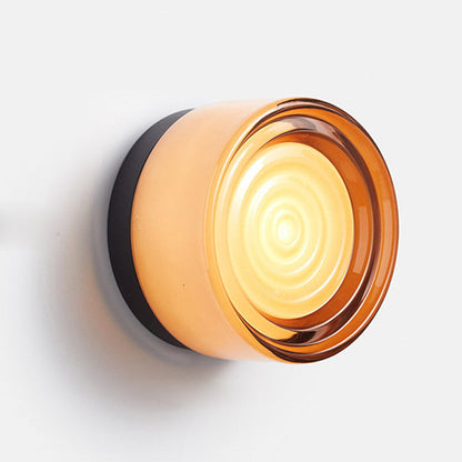 Original Dimple Glass Sconce Light