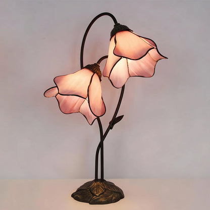 Floriva Lotus Twin Flower Table Lamp