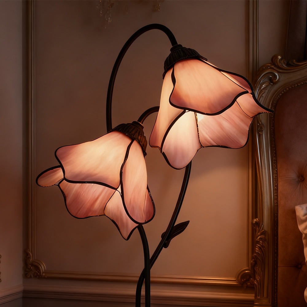 Floriva Lotus Twin Flower Table Lamp