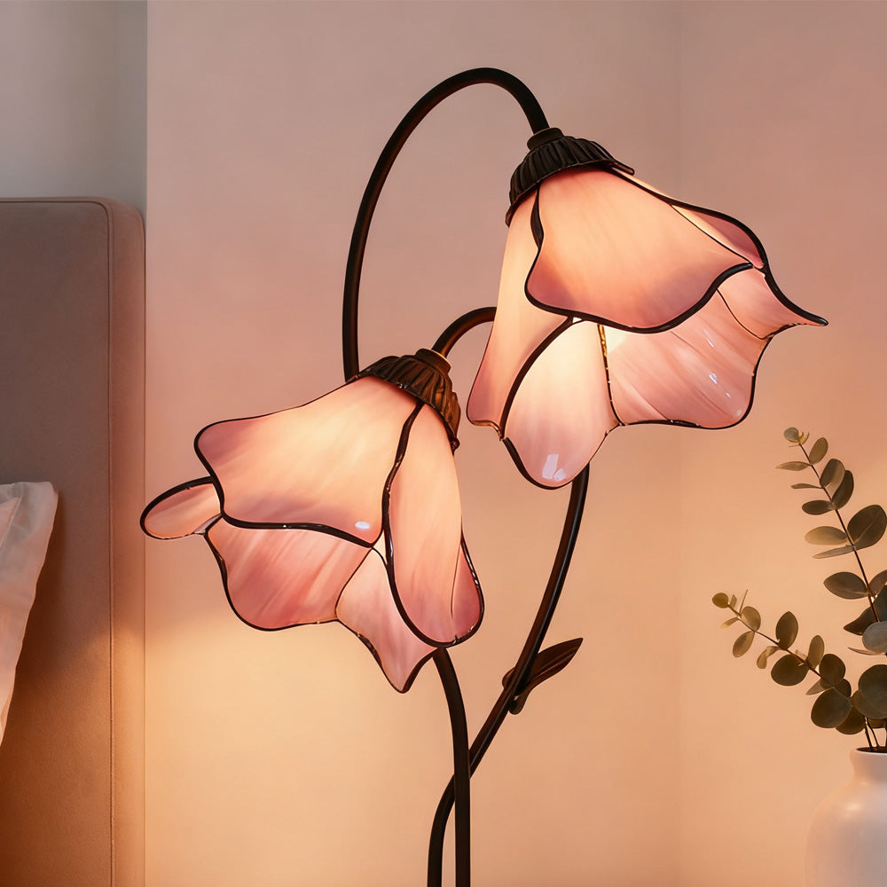 Floriva Lotus Twin Flower Table Lamp