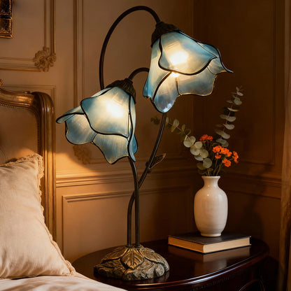Floriva Lotus Twin Flower Table Lamp