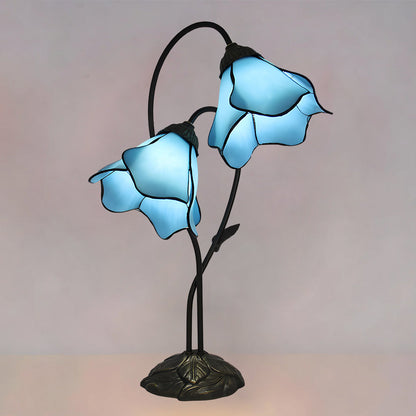 Floriva Lotus Twin Flower Table Lamp