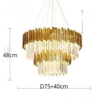 Luxury Crystal Tier Chandelier