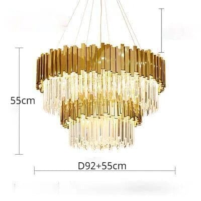 Luxury Crystal Tier Chandelier