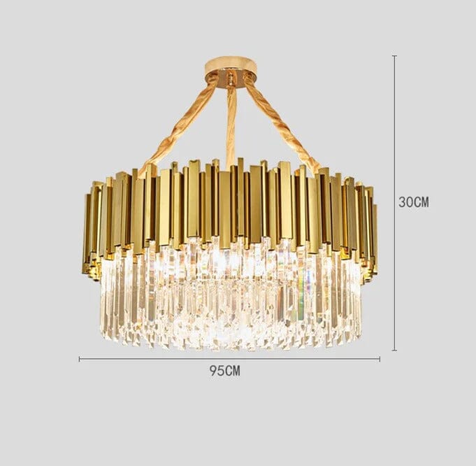 Luxury Crystal Tier Chandelier