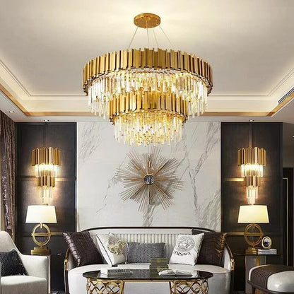 Luxury Crystal Tier Chandelier