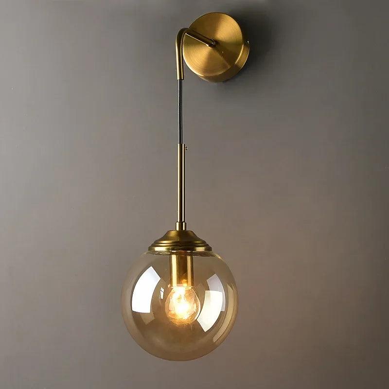 Glasora Nordic Glass Globe Wall Light