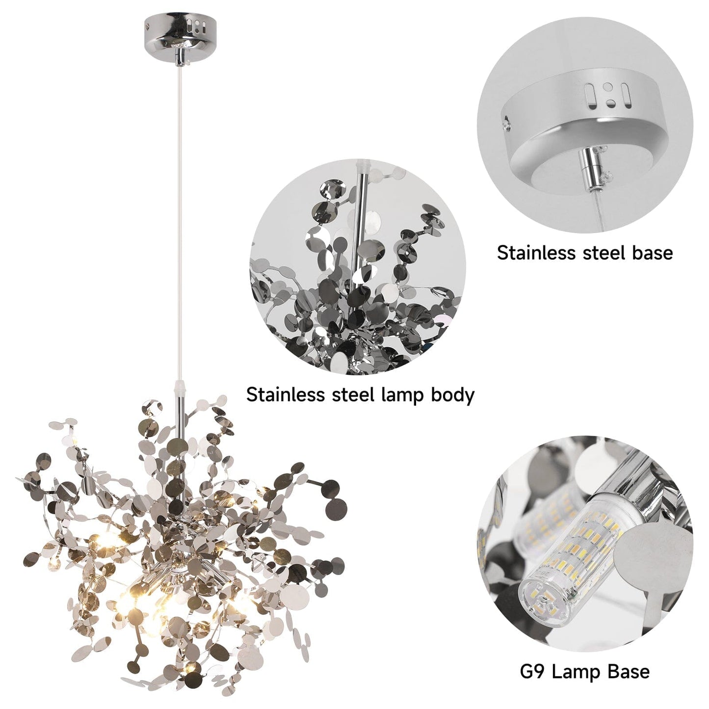 Flora Metallic Chandelier