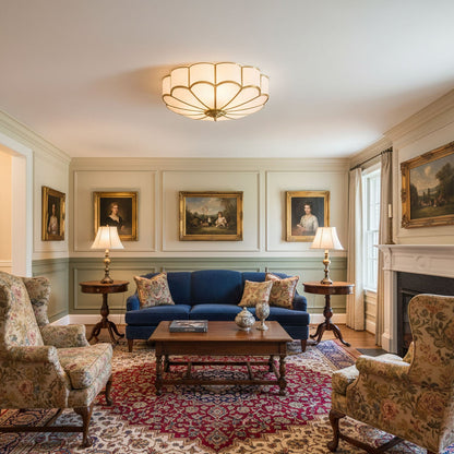 Flower Glass Recessed Ceiling Light