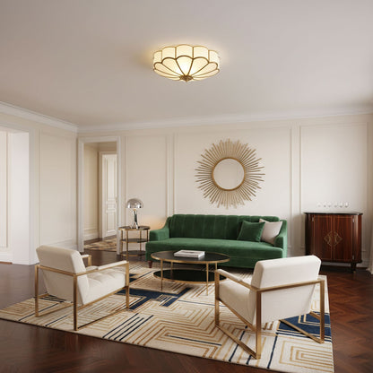 Flower Glass Recessed Ceiling Light