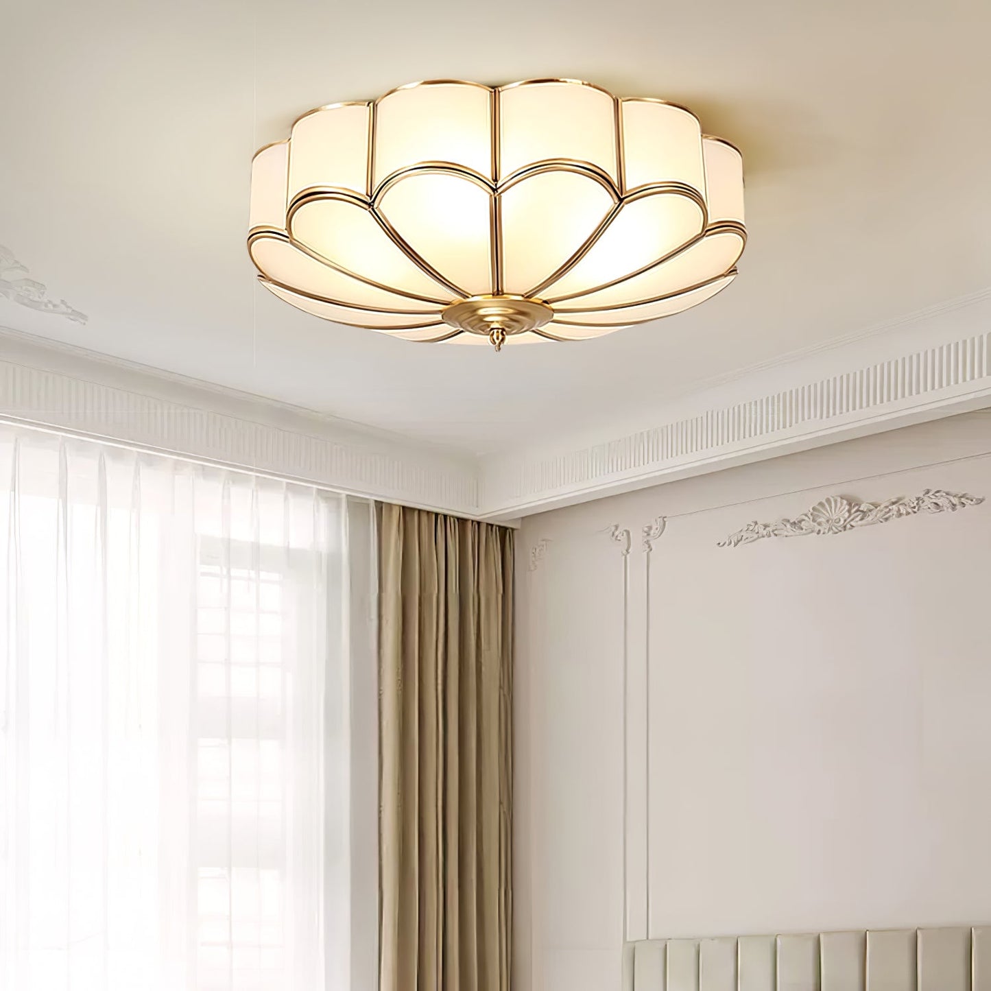 Flower Glass Recessed Ceiling Light