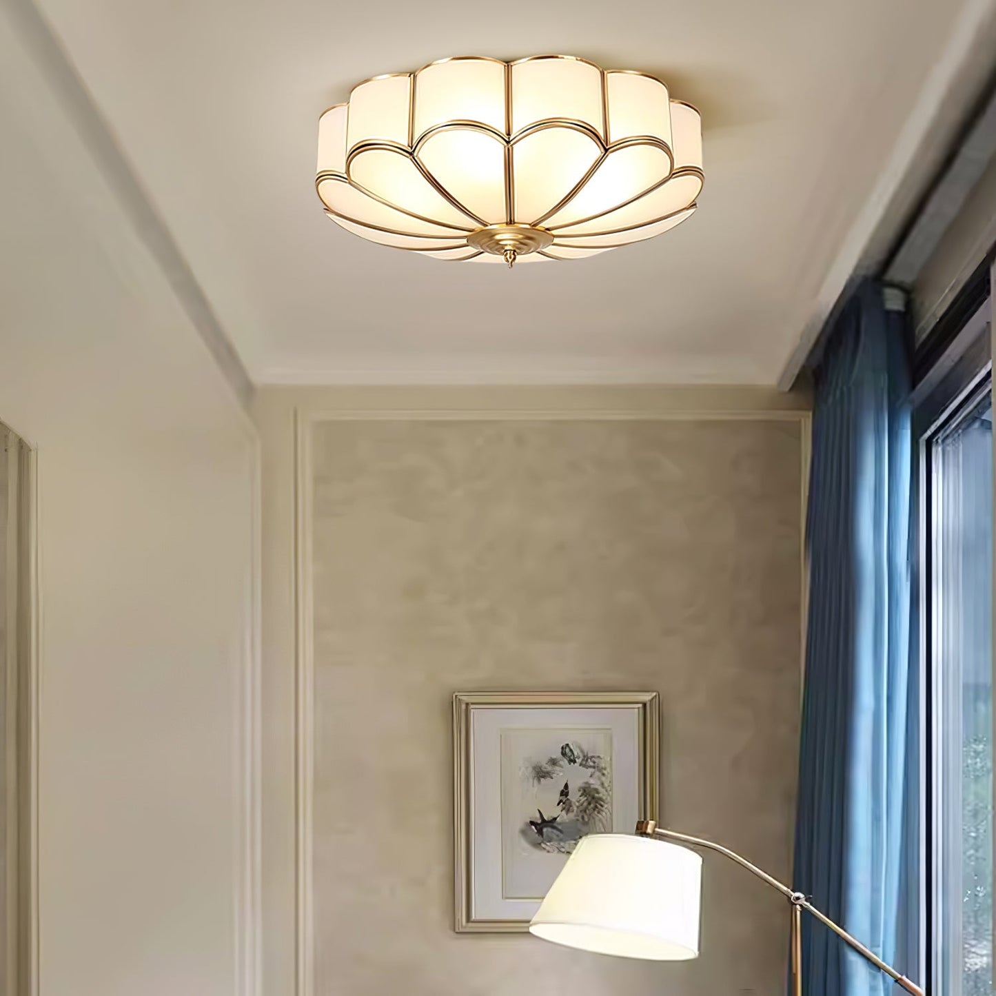 Flower Glass Recessed Ceiling Light