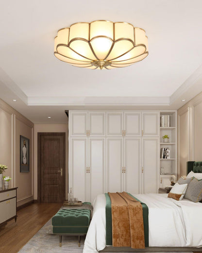 Flower Glass Recessed Ceiling Light