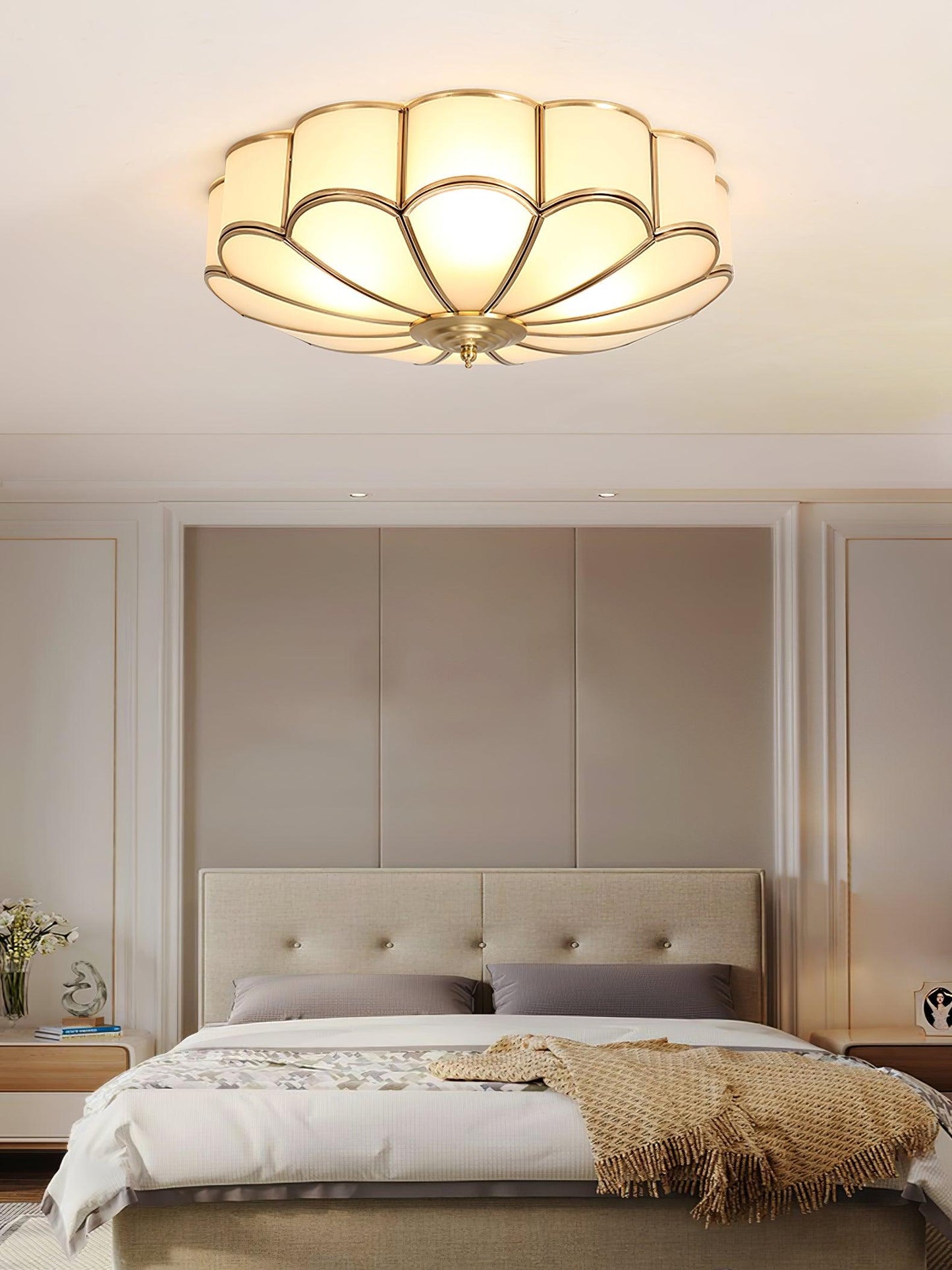 Flower Glass Recessed Ceiling Light