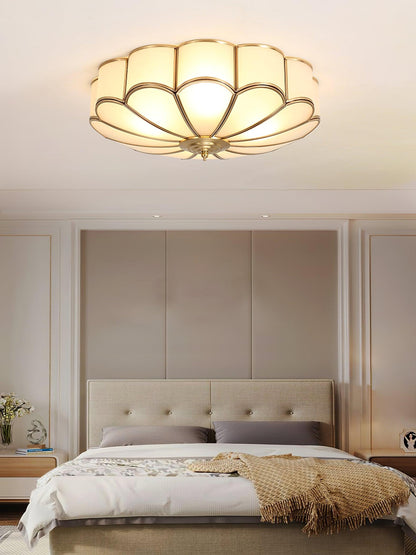 Flower Glass Recessed Ceiling Light