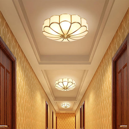 Flower Glass Recessed Ceiling Light