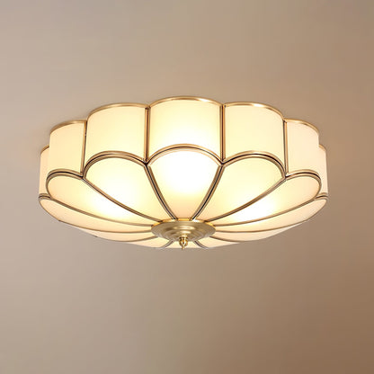Flower Glass Recessed Ceiling Light