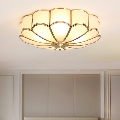 Flower Glass Recessed Ceiling Light