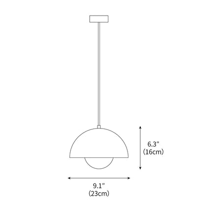 Modern Dome Flowerpot Pendant Light