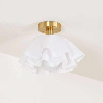 Ruffle Bloom Ceiling Light
