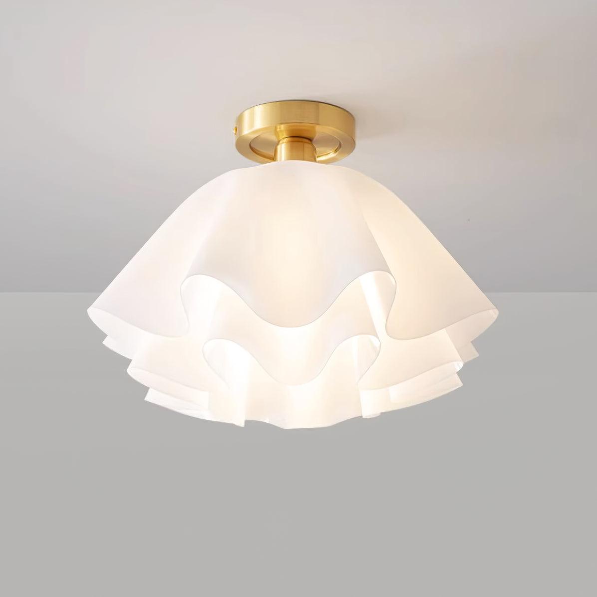 Ruffle Bloom Ceiling Light