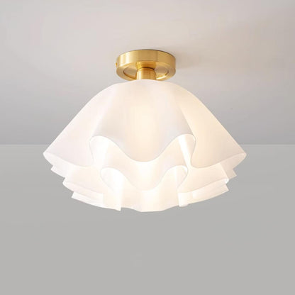 Ruffle Bloom Ceiling Light