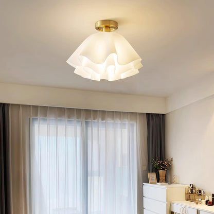 Ruffle Bloom Ceiling Light