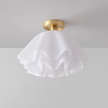 Ruffle Bloom Ceiling Light