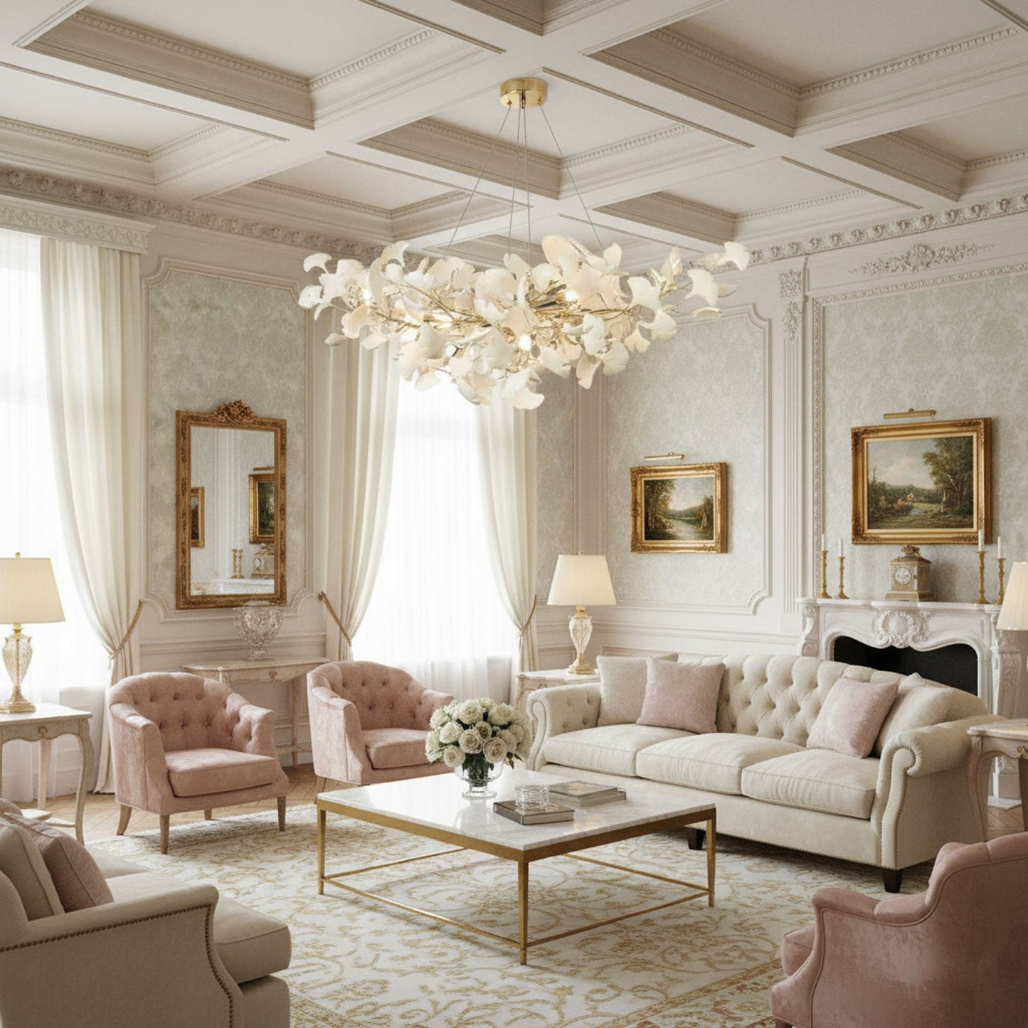 Modern Gingko Leaf Chandelier