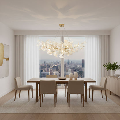 Modern Gingko Leaf Chandelier