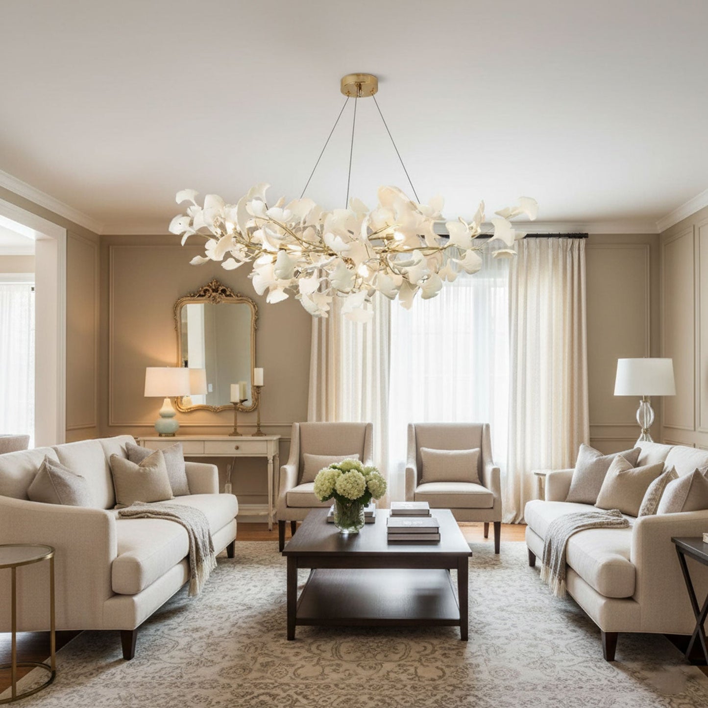 Modern Gingko Leaf Chandelier