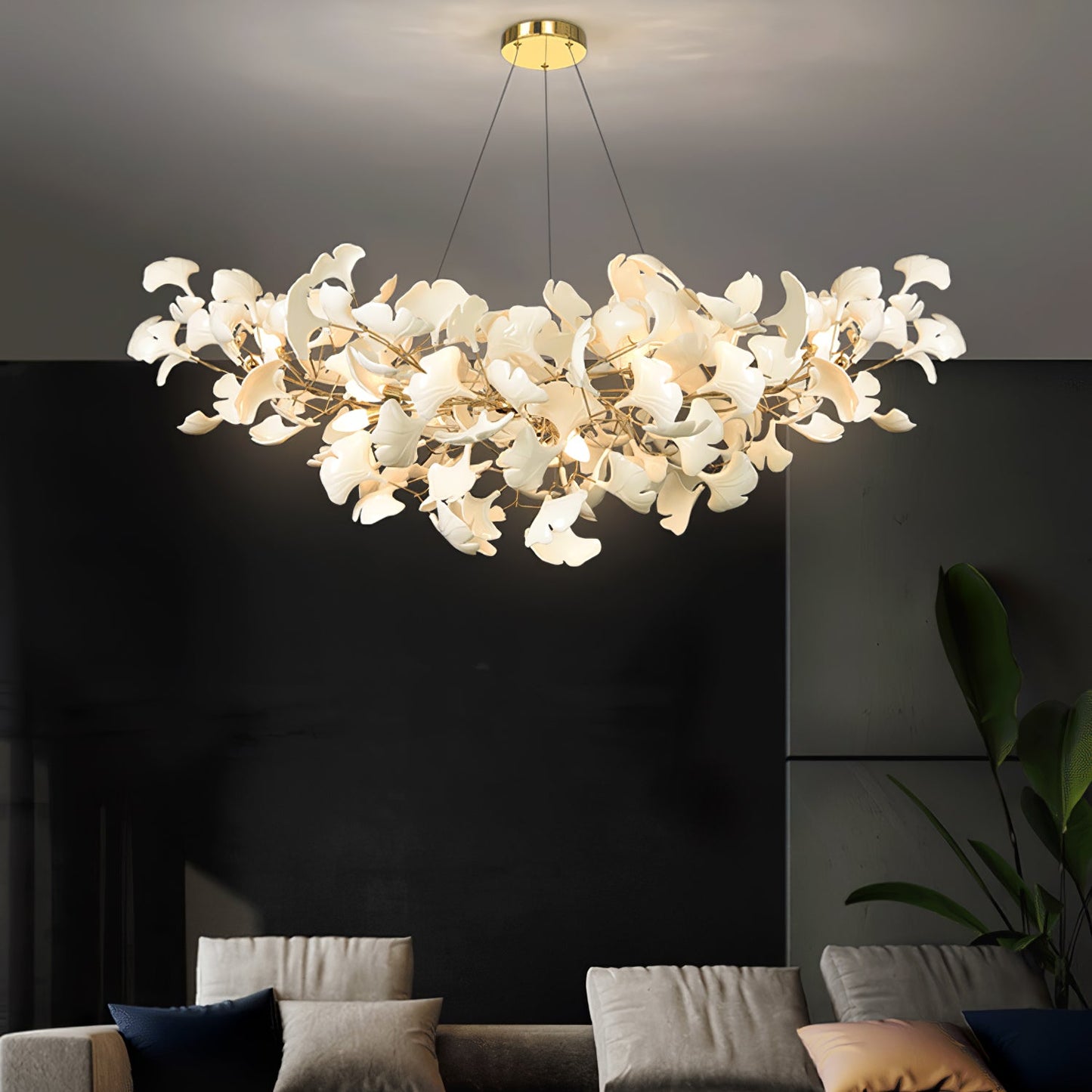 Modern Gingko Leaf Chandelier