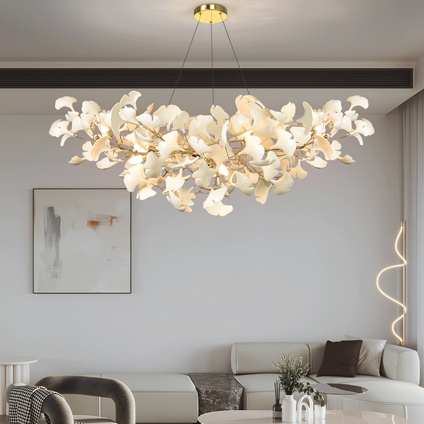 Modern Gingko Leaf Chandelier